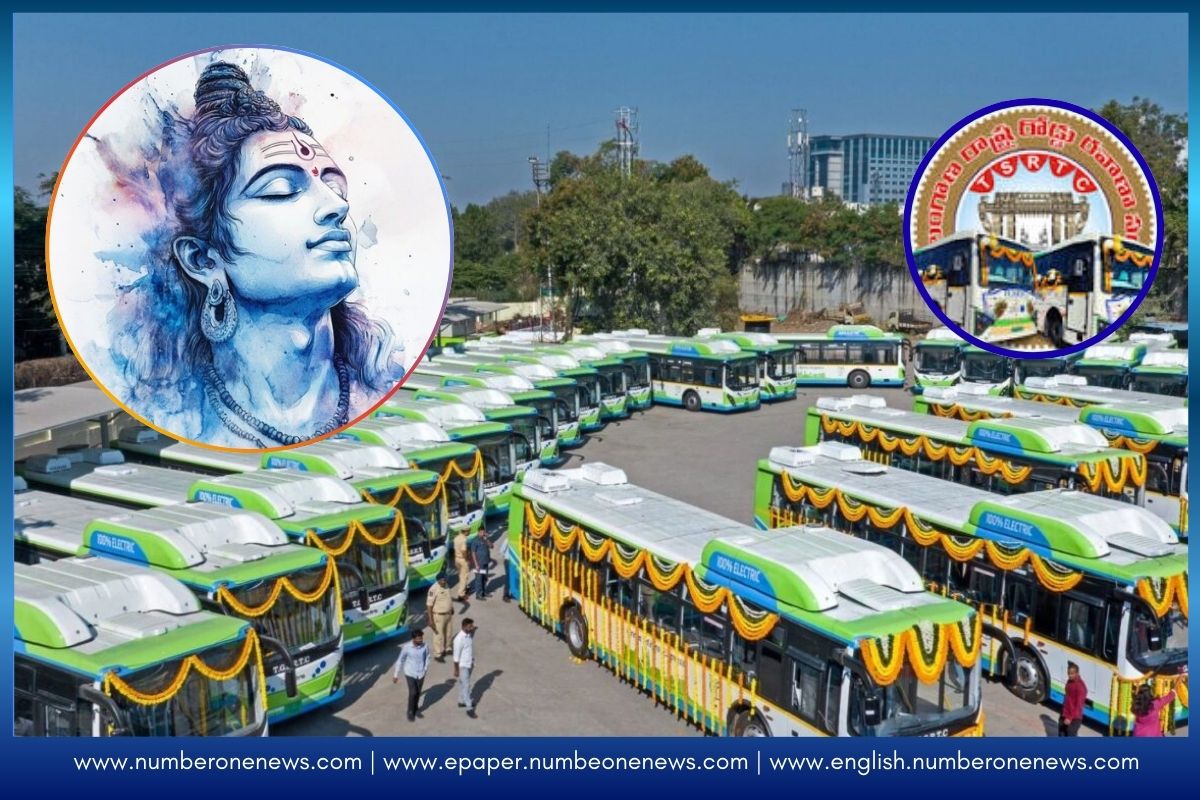 TGSRTC will run 2,243 special buses to 43 Shiva temples from February 14 to 16 for Maha Shivaratri. While fares for special services are increased temporarily, regular fares remain unchanged and free travel for women continues.